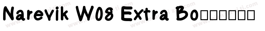 Narevik W08 Extra Bo字体转换